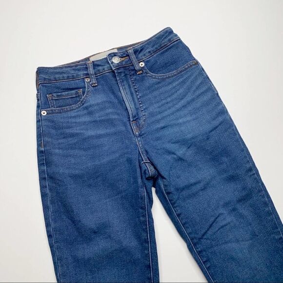 Everlane The Curvy High Rise Skinny Jeans Mid Blue Size 24 Stretch Dark Wash - Picture 2 of 7